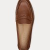 Mocasines Ralph Lauren Wynnie de piel bruñida color marrón para mujer Mocasines Ralph Lauren Wynnie de piel bruñida color marrón para mujer