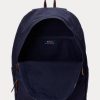 Mochilas de lona con el logotipo de Ralph Lauren bordado para hombre en azul marino Mochilas de lona con el logotipo de Ralph Lauren bordado para hombre en azul marino