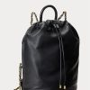 Mochilas medianas Izzie de piel napa Ralph Lauren para mujer, color negro Mochilas medianas Izzie de piel napa Ralph Lauren para mujer, color negro