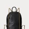 Mochilas medianas Izzie de piel napa Ralph Lauren para mujer, color negro Mochilas medianas Izzie de piel napa Ralph Lauren para mujer, color negro