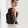 Mochilas medianas Izzie de piel napa Ralph Lauren para mujer, color negro Mochilas medianas Izzie de piel napa Ralph Lauren para mujer, color negro