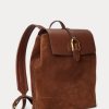 Mochilas Ralph Lauren Welington de ante de becerro para hombre en color chocolate Mochilas Ralph Lauren Welington de ante de becerro para hombre en color chocolate