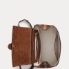 Mochilas Ralph Lauren Welington de ante de becerro para hombre en color chocolate Mochilas Ralph Lauren Welington de ante de becerro para hombre en color chocolate