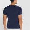 Pack de 2 camisetas básicas de cuello redondo Ralph Lauren para hombre en azul marino