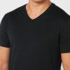 Pack de 2 camisetas Ralph Lauren Essential con cuello en V para hombre, color negro Pack de 2 camisetas Ralph Lauren Essential con cuello en V para hombre, color negro