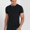 Pack de 2 camisetas Ralph Lauren Essential de cuello redondo para hombre, color negro Pack de 2 camisetas Ralph Lauren Essential de cuello redondo para hombre, color negro