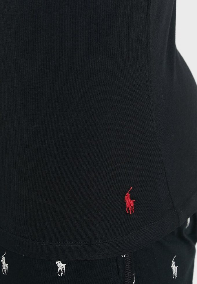 Pack de 2 camisetas Ralph Lauren Essential de cuello redondo para hombre, color negro Pack de 2 camisetas Ralph Lauren Essential de cuello redondo para hombre, color negro