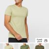 Pack de 3 camisetas de cuello redondo Ralph Lauren para hombre, color verde Pack de 3 camisetas de cuello redondo Ralph Lauren para hombre, color verde
