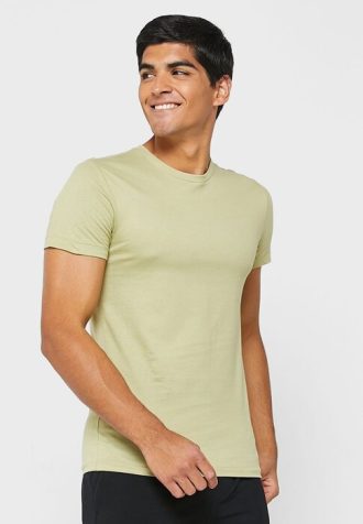Pack de 3 camisetas de cuello redondo Ralph Lauren para hombre, color verde Pack de 3 camisetas de cuello redondo Ralph Lauren para hombre, color verde