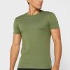 Pack de 3 camisetas de cuello redondo Ralph Lauren para hombre, color verde Pack de 3 camisetas de cuello redondo Ralph Lauren para hombre, color verde