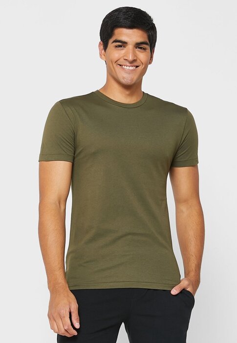 Pack de 3 camisetas de cuello redondo Ralph Lauren para hombre, color verde Pack de 3 camisetas de cuello redondo Ralph Lauren para hombre, color verde