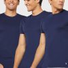 Pack de 3 camisetas Ralph Lauren de cuello redondo para hombre, color azul marino Pack de 3 camisetas Ralph Lauren de cuello redondo para hombre, color azul marino