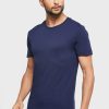 Pack de 3 camisetas Ralph Lauren de cuello redondo para hombre, color azul marino