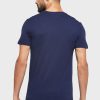 Pack de 3 camisetas Ralph Lauren de cuello redondo para hombre, color azul marino
