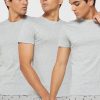 Pack de 3 camisetas Ralph Lauren grises con cuello redondo para hombre Pack de 3 camisetas Ralph Lauren grises con cuello redondo para hombre