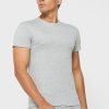 Pack de 3 camisetas Ralph Lauren grises con cuello redondo para hombre Pack de 3 camisetas Ralph Lauren grises con cuello redondo para hombre