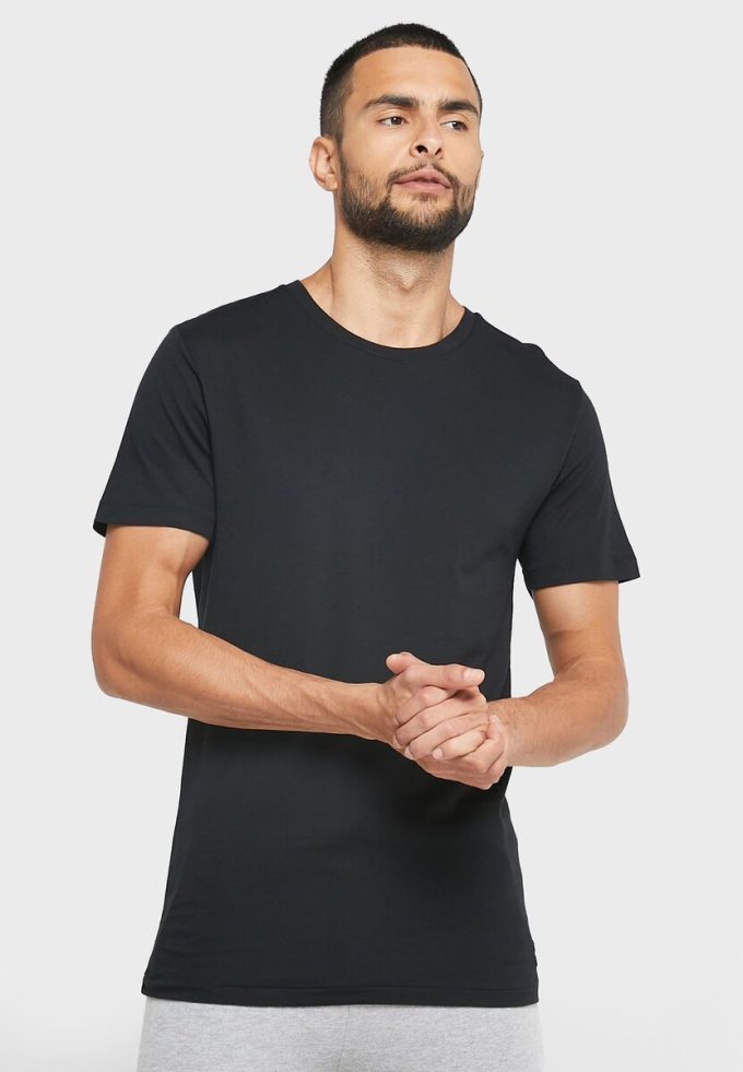 Pack de 3 camisetas Ralph Lauren negras con cuello redondo para hombre Pack de 3 camisetas Ralph Lauren negras con cuello redondo para hombre