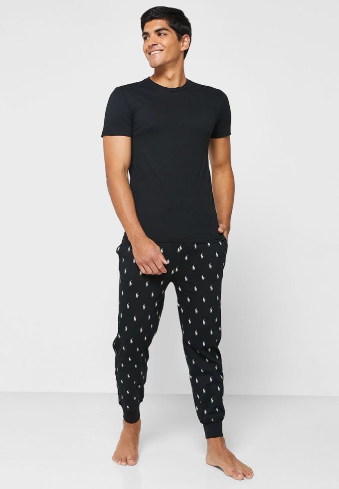 Pack de 3 camisetas Ralph Lauren negras con cuello redondo para hombre Pack de 3 camisetas Ralph Lauren negras con cuello redondo para hombre
