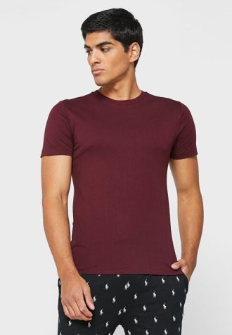Pack de 3 camisetas Ralph Lauren rojas con cuello redondo para hombre
