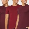 Pack de 3 camisetas Ralph Lauren rojas con cuello redondo para hombre Pack de 3 camisetas Ralph Lauren rojas con cuello redondo para hombre