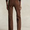 Pantalones acampanados con bolsillos de parche de ante de cordero Ralph Lauren para mujer en color chocolate Pantalones acampanados con bolsillos de parche de ante de cordero Ralph Lauren para mujer en color chocolate