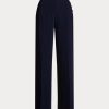 Pantalones anchos de cady Ralph Lauren para mujer en color azul marino