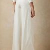 Pantalones anchos de seda shantung Elaine de Ralph Lauren para mujer, color blanco Pantalones anchos de seda shantung Elaine de Ralph Lauren para mujer, color blanco