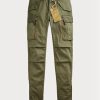 Pantalones cargo ajustados elásticos Ralph Lauren para mujer en color oliva