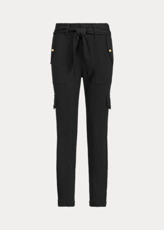 Pantalones cargo negros con cinturón de Ralph Lauren para mujer