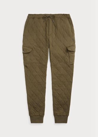 Pantalones cargo tipo jogger Ralph Lauren de jersey de lujo en color oliva para hombre Pantalones cargo tipo jogger Ralph Lauren de jersey de lujo en color oliva para hombre
