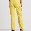 Pantalones cargo tobilleros de sarga ligera Ralph Lauren para mujer, color amarillo