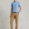 Pantalones chinos ajustados elásticos Ralph Lauren de color caqui para hombre Pantalones chinos ajustados elásticos Ralph Lauren de color caqui para hombre