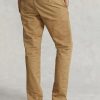 Pantalones chinos ajustados elásticos Ralph Lauren de color caqui para hombre Pantalones chinos ajustados elásticos Ralph Lauren de color caqui para hombre