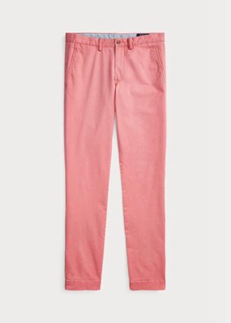 Pantalones chinos ajustados elásticos Ralph Lauren de color rosa para hombre Pantalones chinos ajustados elásticos Ralph Lauren de color rosa para hombre