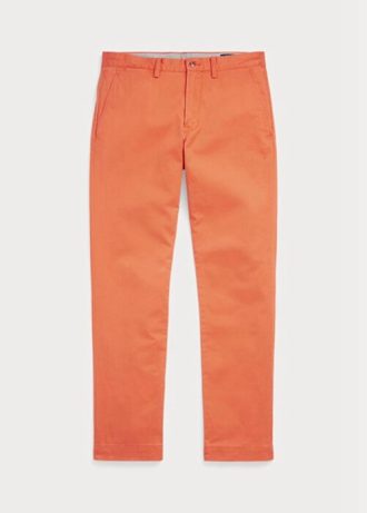 Pantalones chinos ajustados y elásticos Ralph Lauren para hombre en color naranja Pantalones chinos ajustados y elásticos Ralph Lauren para hombre en color naranja
