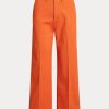 Pantalones chinos anchos Ralph Lauren para mujer en color naranja