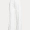 Pantalones chinos de pierna ancha Ralph Lauren blancos para mujer Pantalones chinos de pierna ancha Ralph Lauren blancos para mujer