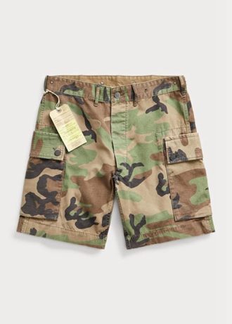 Pantalones cortos cargo Ralph Lauren Camo Ripstop en color oliva para hombre Pantalones cortos cargo Ralph Lauren Camo Ripstop en color oliva para hombre