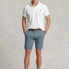 Pantalones cortos chinos ajustados y elásticos Ralph Lauren azules para hombre Pantalones cortos chinos ajustados y elásticos Ralph Lauren azules para hombre