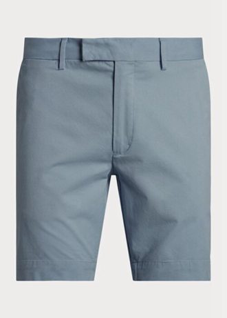 Pantalones cortos chinos ajustados y elásticos Ralph Lauren azules para hombre Pantalones cortos chinos ajustados y elásticos Ralph Lauren azules para hombre
