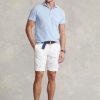 Pantalones cortos chinos ajustados y elásticos Ralph Lauren blancos para hombre