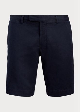 Pantalones cortos chinos ajustados y elásticos Ralph Lauren para hombre en azul marino Pantalones cortos chinos ajustados y elásticos Ralph Lauren para hombre en azul marino