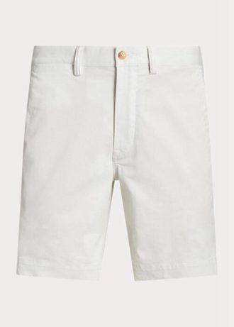 Pantalones cortos chinos de corte recto y elástico Ralph Lauren blancos para hombre Pantalones cortos chinos de corte recto y elástico Ralph Lauren blancos para hombre