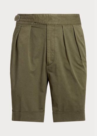 Pantalones cortos chinos elásticos a medida Ralph Lauren en color oliva para hombre Pantalones cortos chinos elásticos a medida Ralph Lauren en color oliva para hombre
