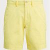 Pantalones cortos chinos rectos elásticos Ralph Lauren amarillos para hombre