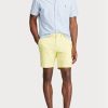 Pantalones cortos chinos rectos elásticos Ralph Lauren amarillos para hombre