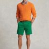 Pantalones cortos chinos rectos elásticos Ralph Lauren verdes para hombre