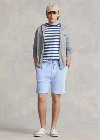 Pantalones cortos con cordón ajustable Ralph Lauren Terry para hombre en azul Pantalones cortos con cordón ajustable Ralph Lauren Terry para hombre en azul