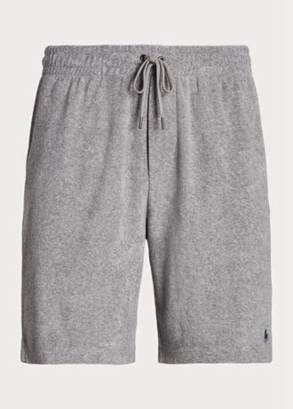Pantalones cortos con cordón ajustable Ralph Lauren Terry para hombre en gris Pantalones cortos con cordón ajustable Ralph Lauren Terry para hombre en gris