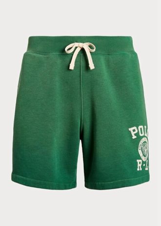 Pantalones cortos de polar con logotipo de Ralph Lauren para hombre en color verde Pantalones cortos de polar con logotipo de Ralph Lauren para hombre en color verde